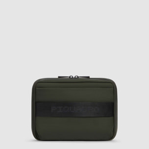 Piquadro Beauty case uomo modulare in tessuto riciclato