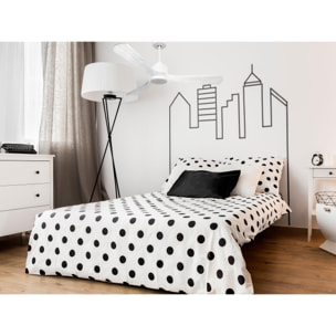 Ventilador de techo Modo Invierno/Verano Termostato Dimable Wifi Motor DC Techos Inclinados Mando a Distancia Luz tres tonos Hypersilence Memoria Vendible Shopify (AUTOMATICO) NusaD132C03LED64958 PURLINE