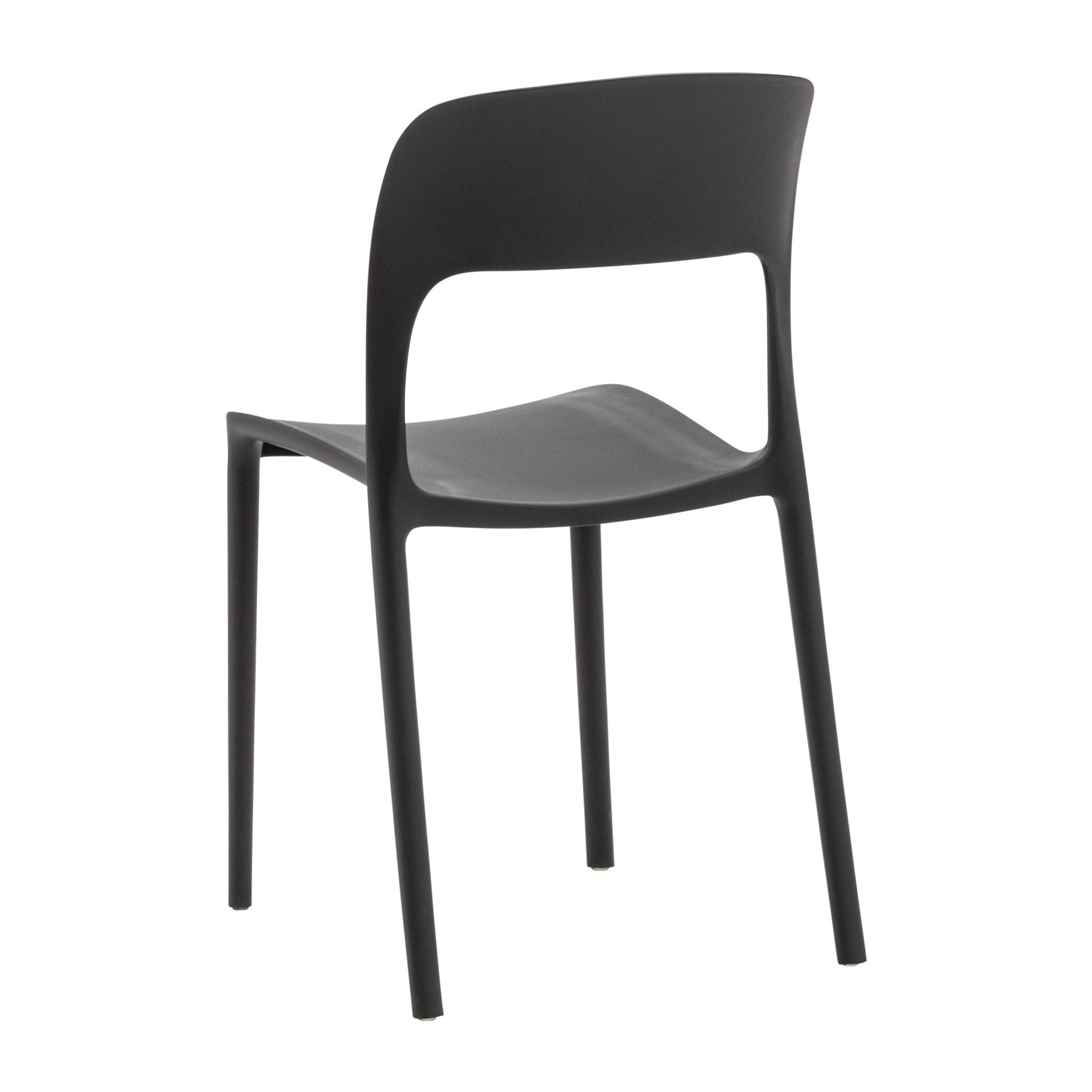 Set di 4 sedie SOUTH BEACH in polipropilene nero