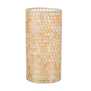 J-Line Vase Mosaiques Rond Verre Orange