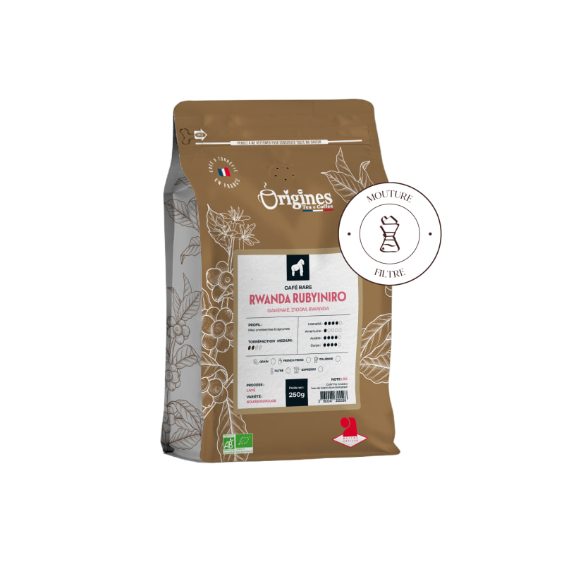 Café rare BIO - Rwanda Rubyiniro - Filtre 250g