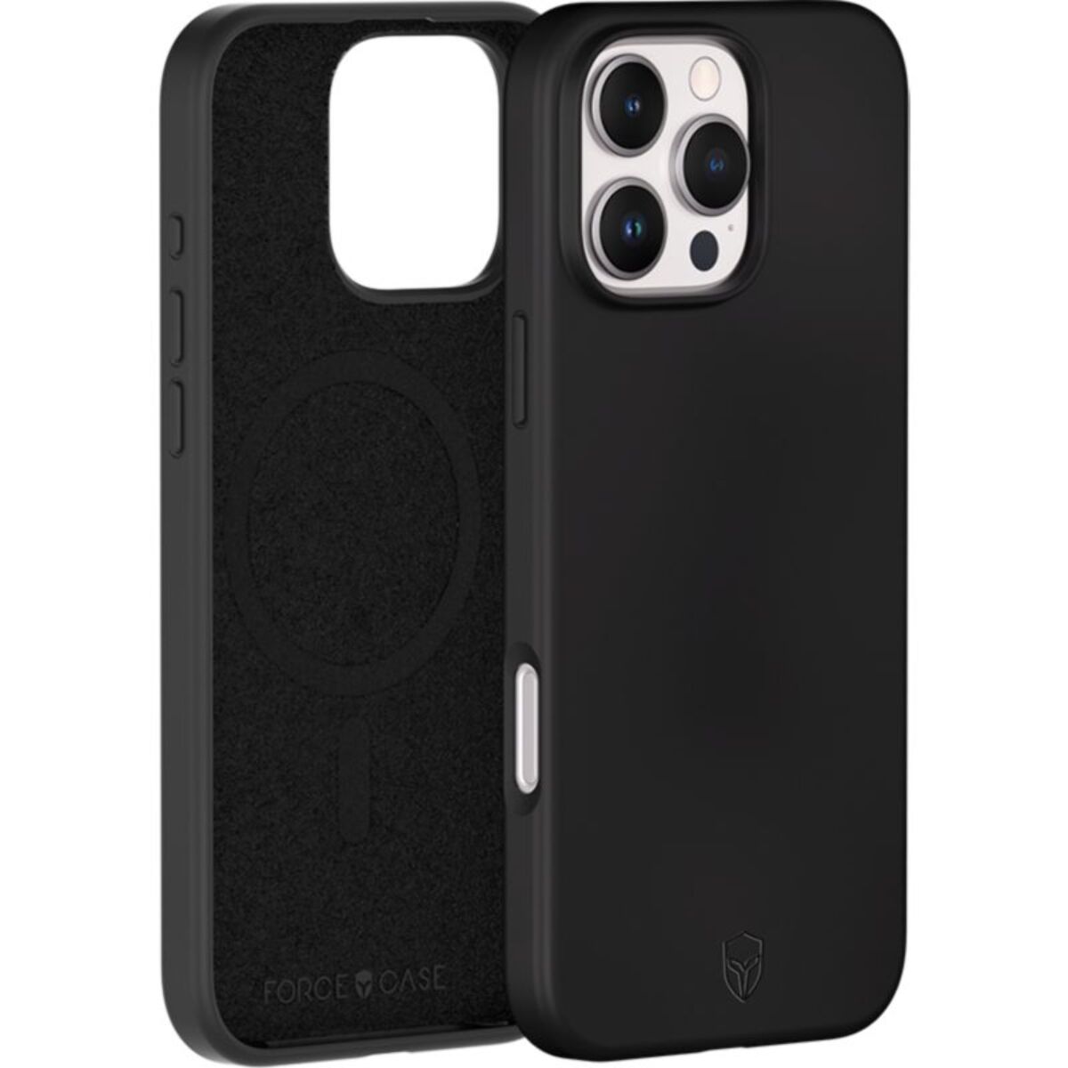 Coque FORCE CASE iPhone 16 Pro Max MagSafe silicone Noir
