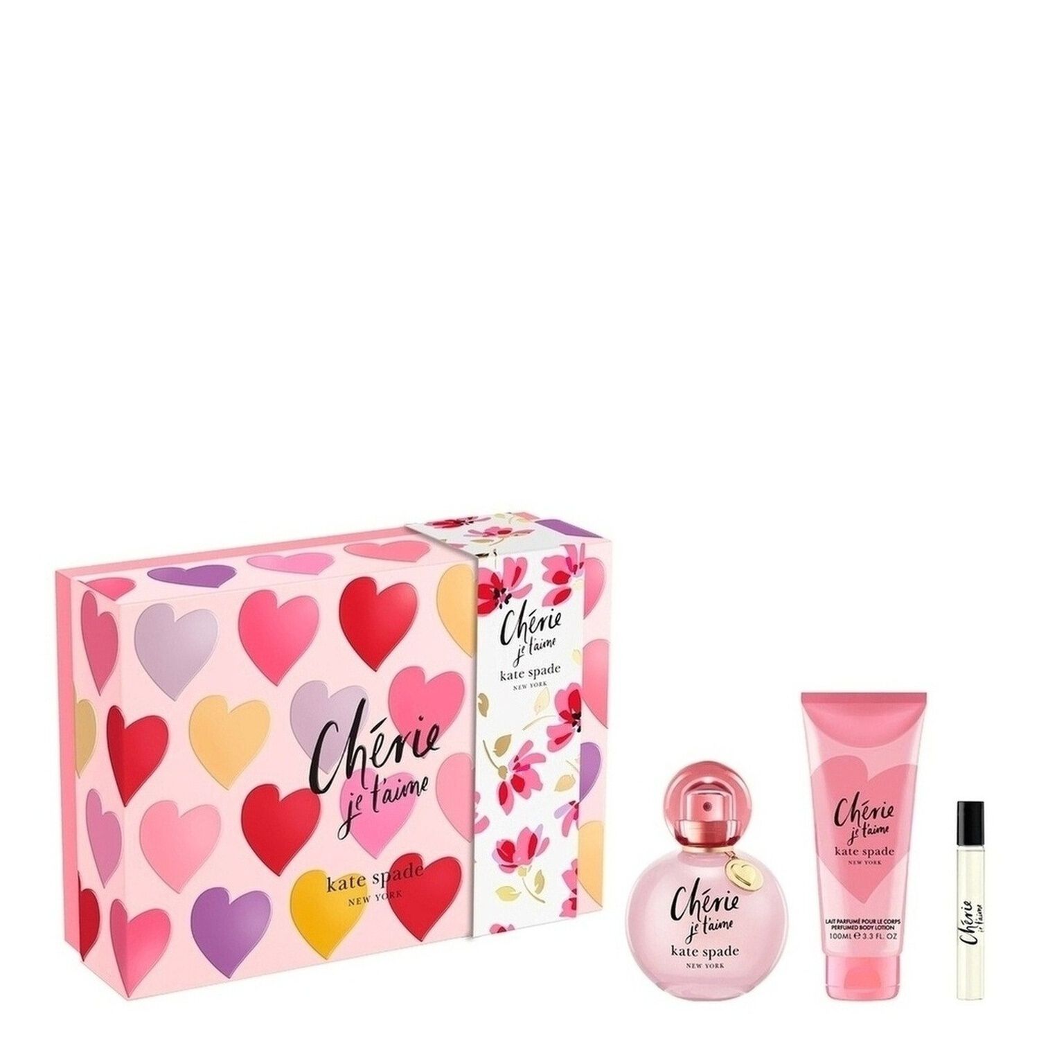 Chérie Je t'aime - Coffret Eau de Parfum 100ml + 2 Produits