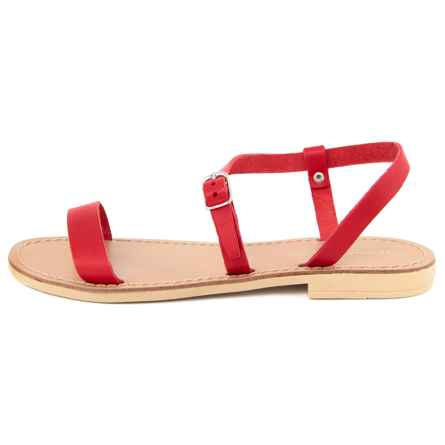 Sandalo flat Donna Toscana  Rosso