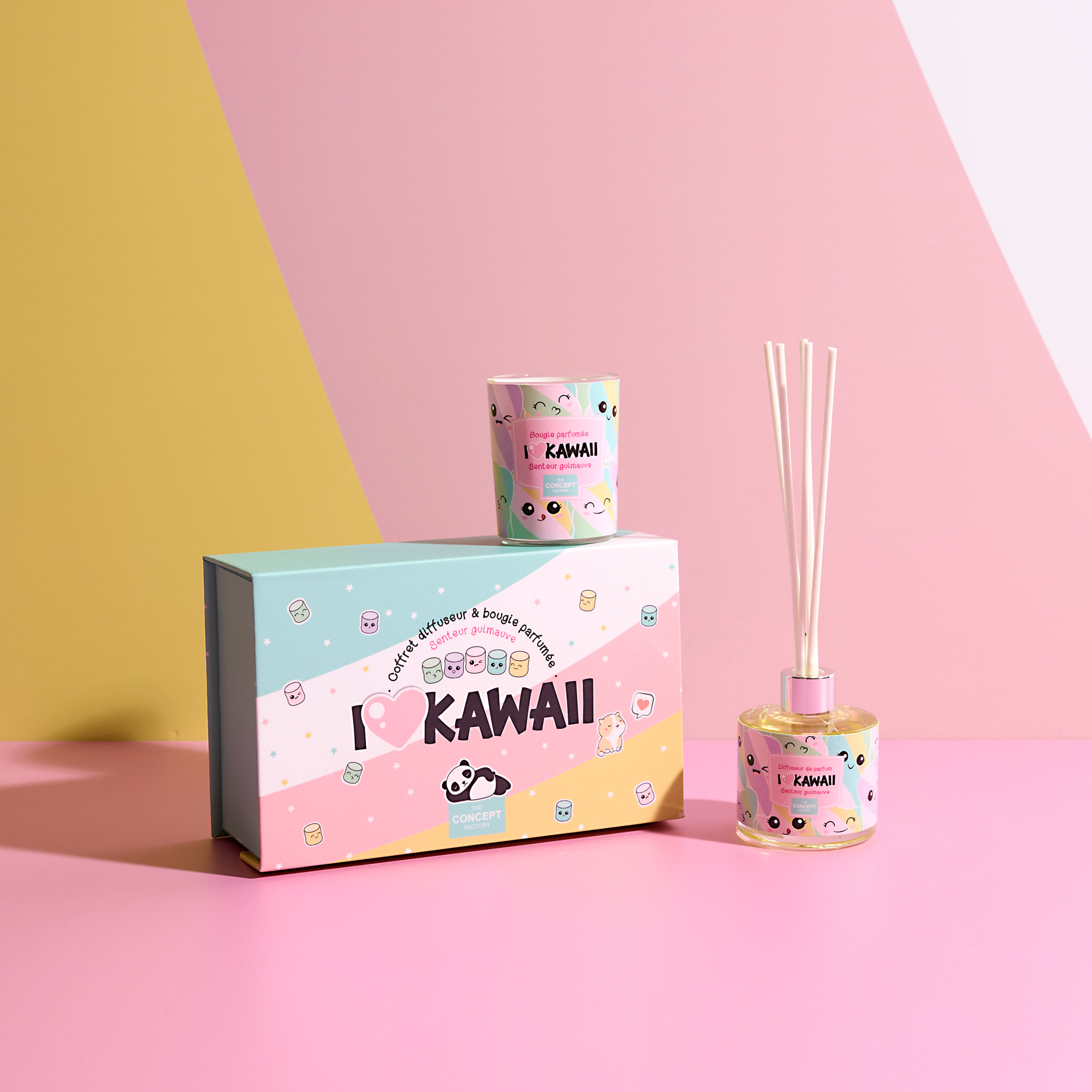 Bougie Parfumee Et Diffuseur Coffret Kawaii