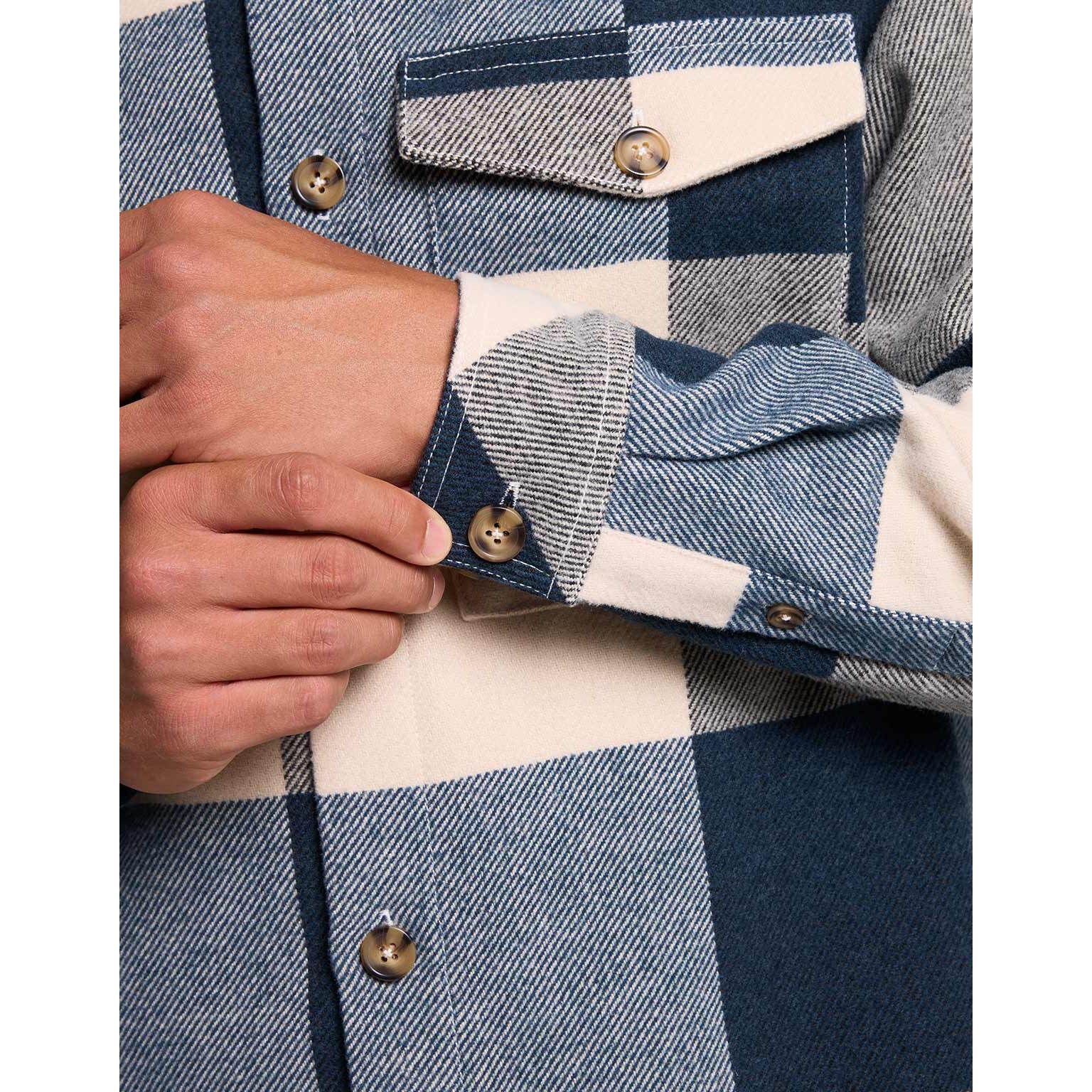 Sobrecamisa a Cuadros Azul Marino - Manem