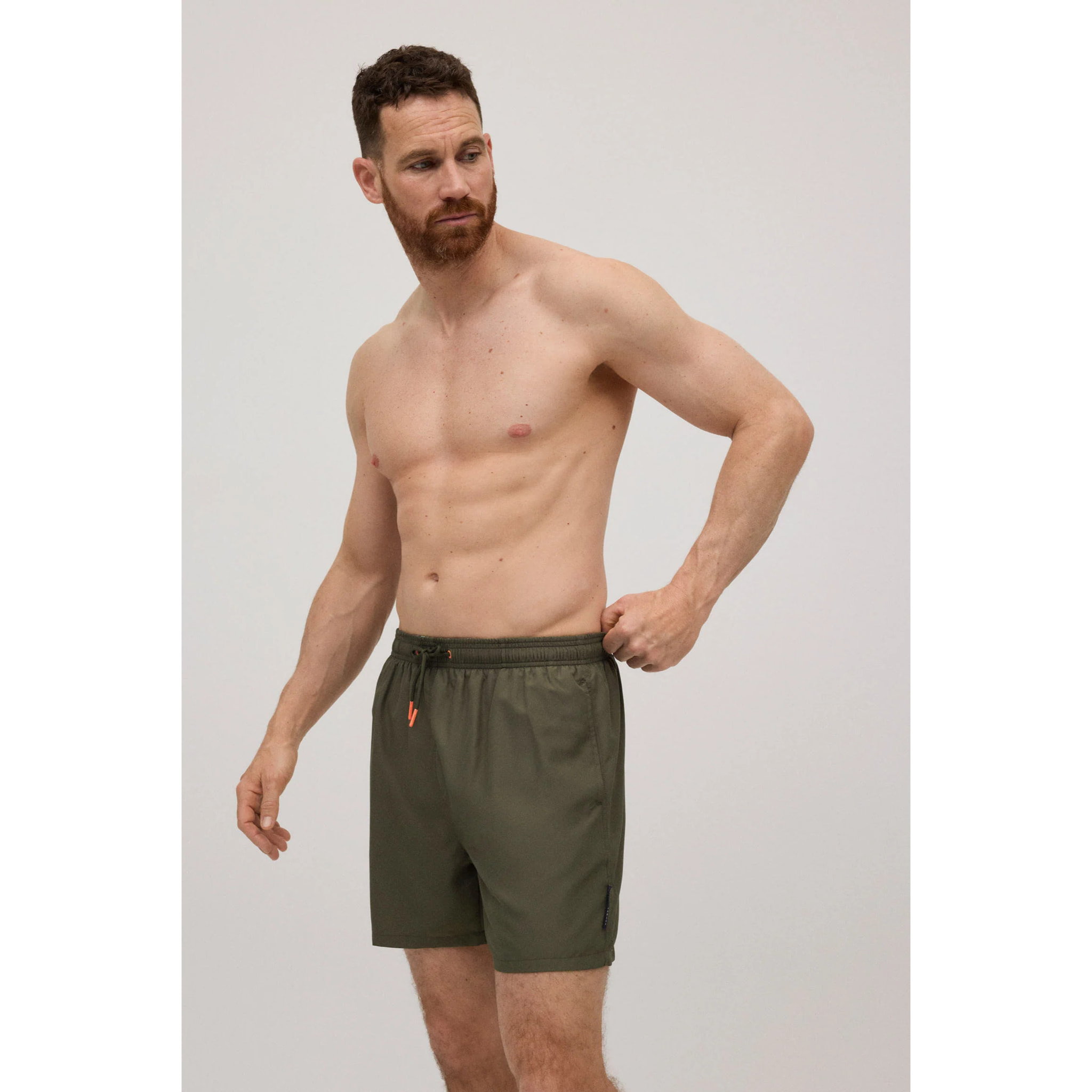 Costume da bagno verde kaki medio chiaro