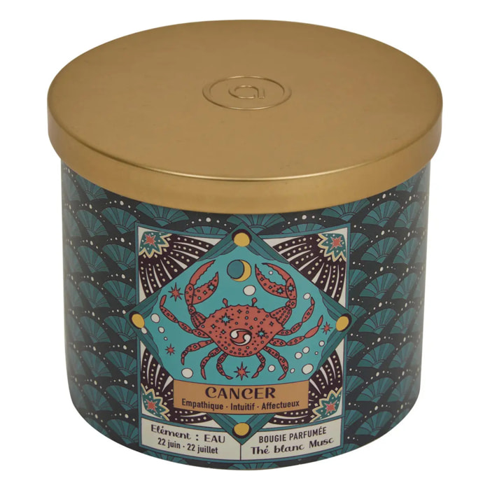 Bougie parfumée Astro 396g pot verre assorti