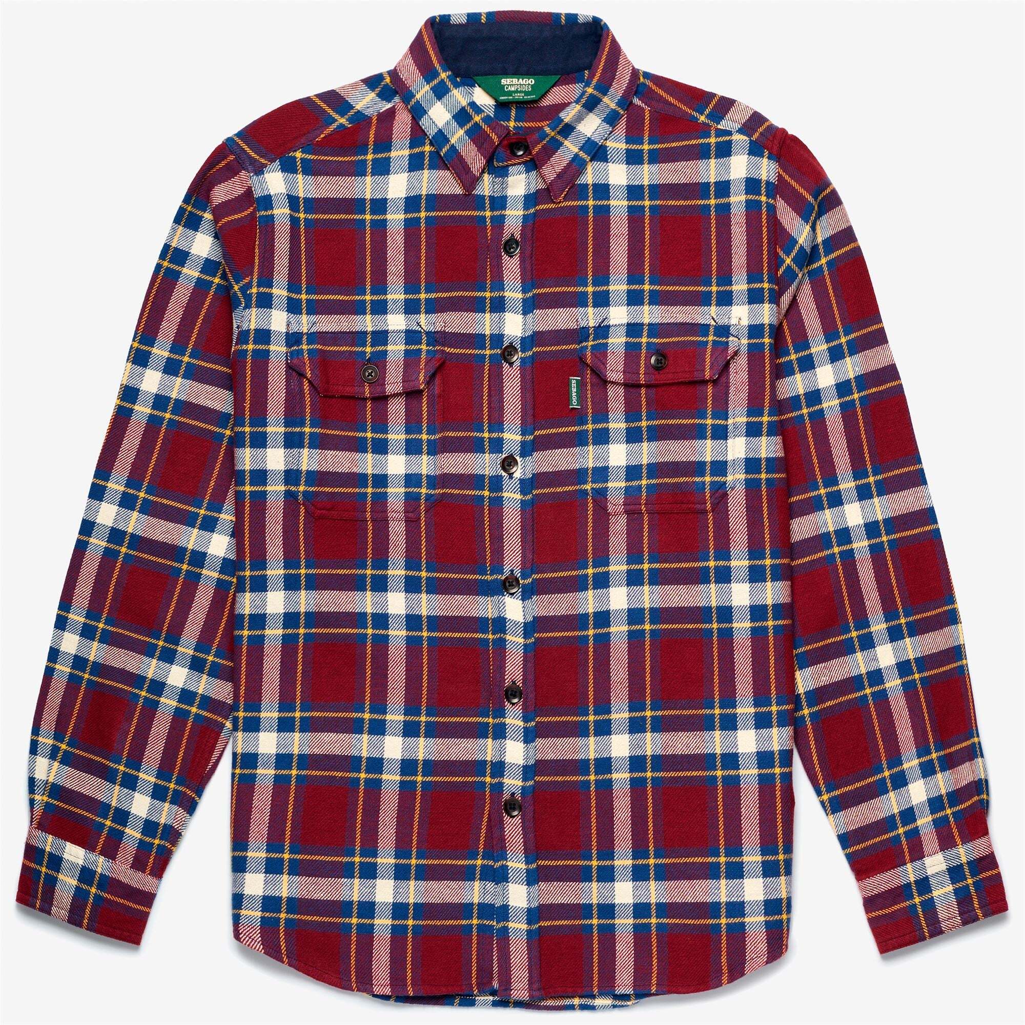 Overshirt Sebago Uomo Donna Rosso STEUBEN