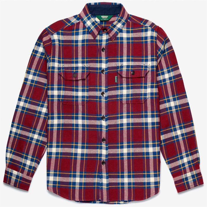 Overshirt Sebago Uomo Donna Rosso STEUBEN
