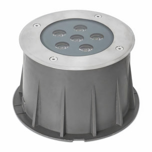 Forlight Empotrable De Suelo Ip65/Ip67 Ringo Ø155Mm Led 9,1W 3000K Acero Inoxidable 632L