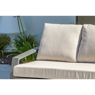 IBIZA - Salon de jardin 5 places en aluminium