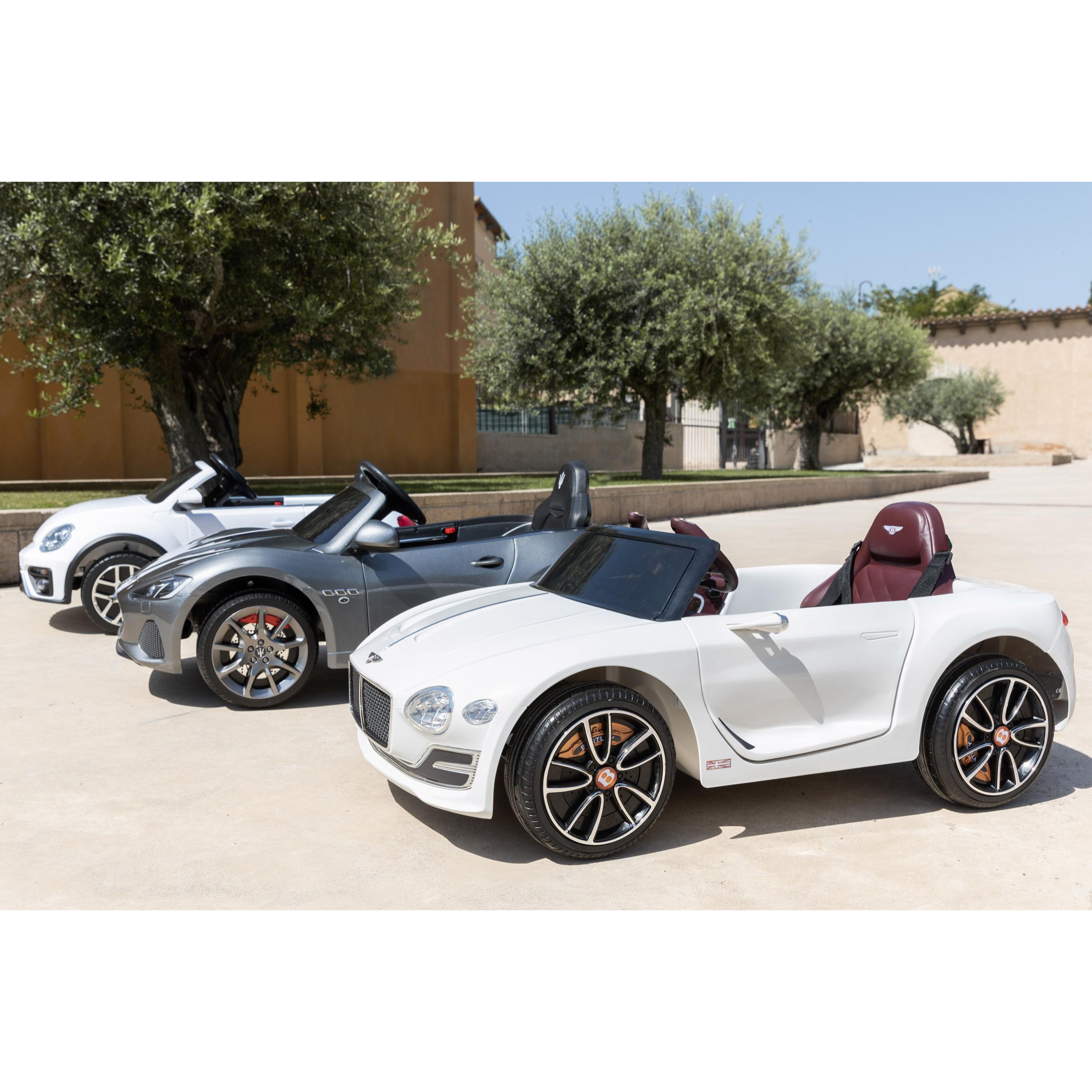 Coche de bateria BENTLEY BLANCO vehículo eléctrico infantil 12V 3 años