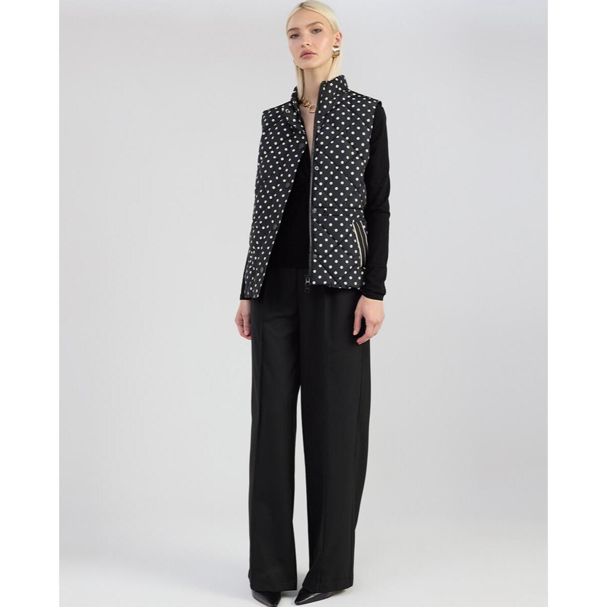 Gilet Midi Imbottito a Pois