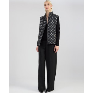 Gilet Midi Imbottito a Pois