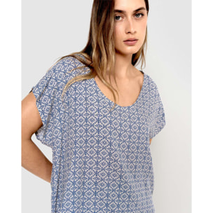 Blusa viscosa mandolia verde