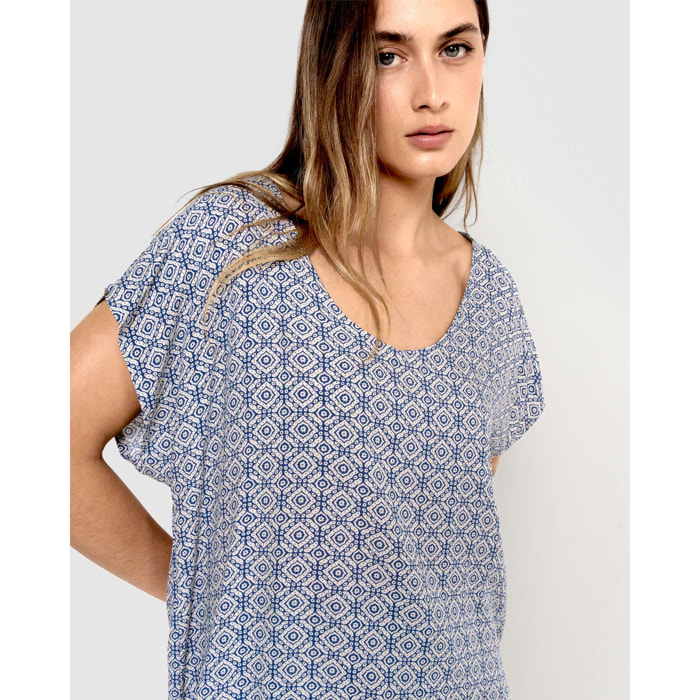 Blusa viscosa mandolia verde