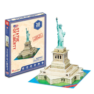 Puzzle 3D estatua de la Libertad 14x16x19 cm.