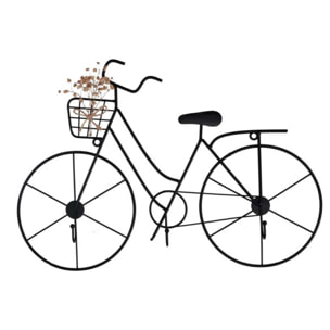 Appendino in metallo bicicletta nero cm40x3x27