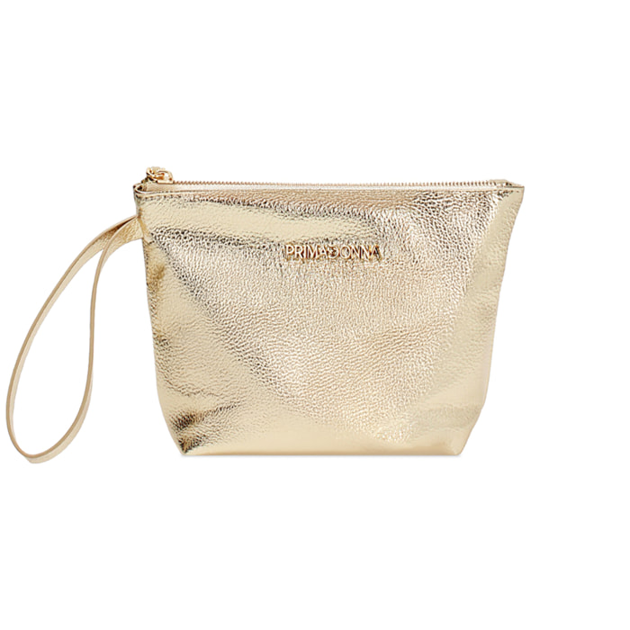 Pochette donna oro in laminato
