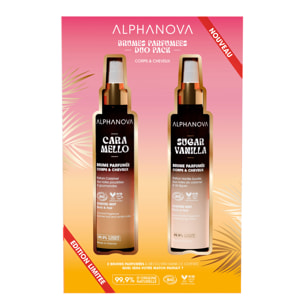 Caramello & Sugar Vanilla - Coffret Brume Parfumée Corps & Cheveux 2x100 ml