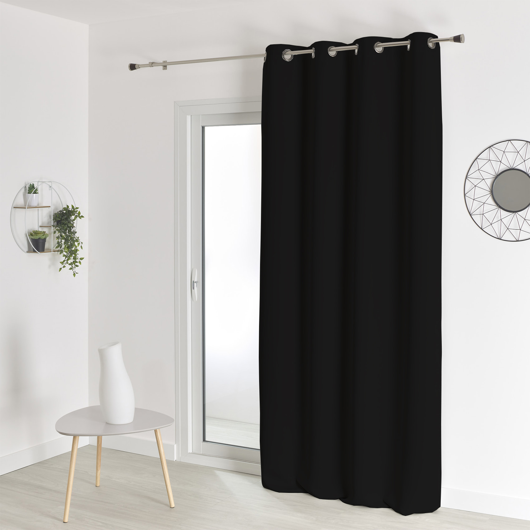 Rideau occultant ignifugé non feu M1 - Noir