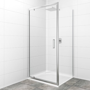Porte de douche 80x195 cm SAT TEX chrome brillant (SIKOTEXP80CRT)