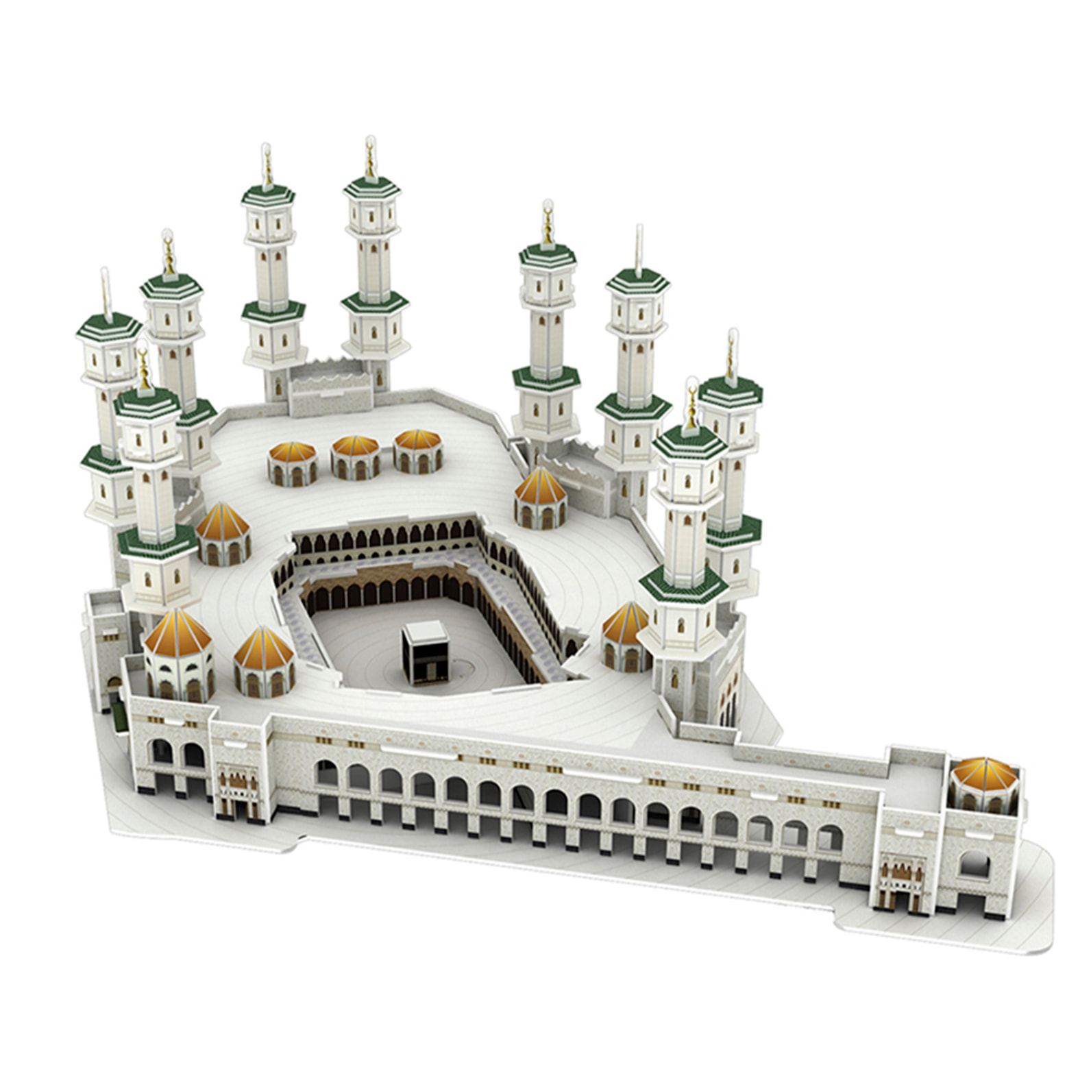 Puzzle 3D in cartone della Grande Moschea della Mecca. 150 pezzi.