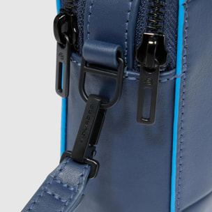 Piquadro Pochette in pelle a due scomparti con polsiera rimovibile