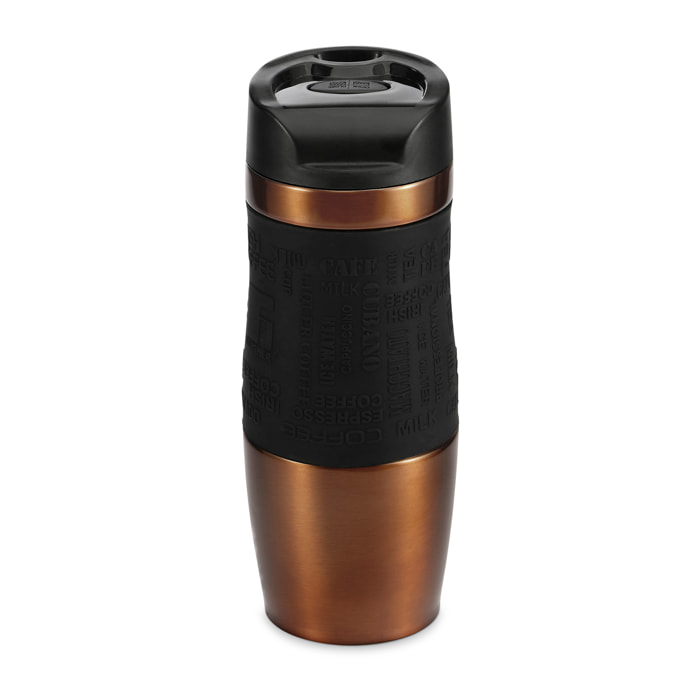 Termo mug 400ml brown Neon classic- Bergner