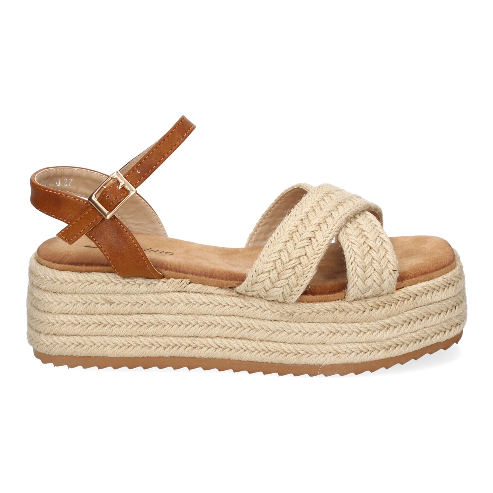 Sandalia de Plataforma de Yute para Mujer, Comodas y Elegantes, Diseño Moderno