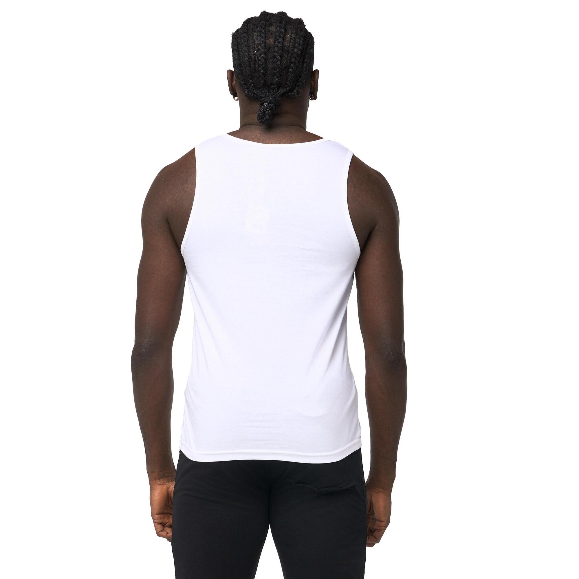 Canotta uomo Leone 1947 Apparel con maxi logo dorato. Per allenamento.