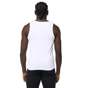 Canotta uomo Leone 1947 Apparel con maxi logo dorato. Per allenamento.