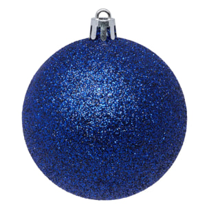 Boules de Noël "Colorama de Noël" lot de 8 en plastique recyclé D7cm