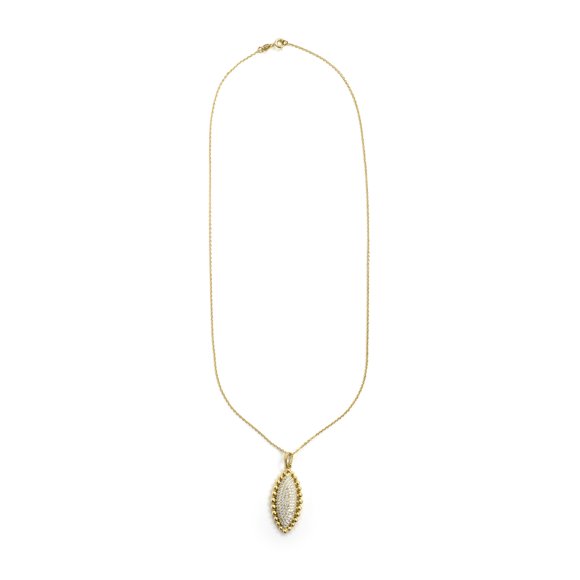 Collar Aizjax acabado oro amarillo 18k