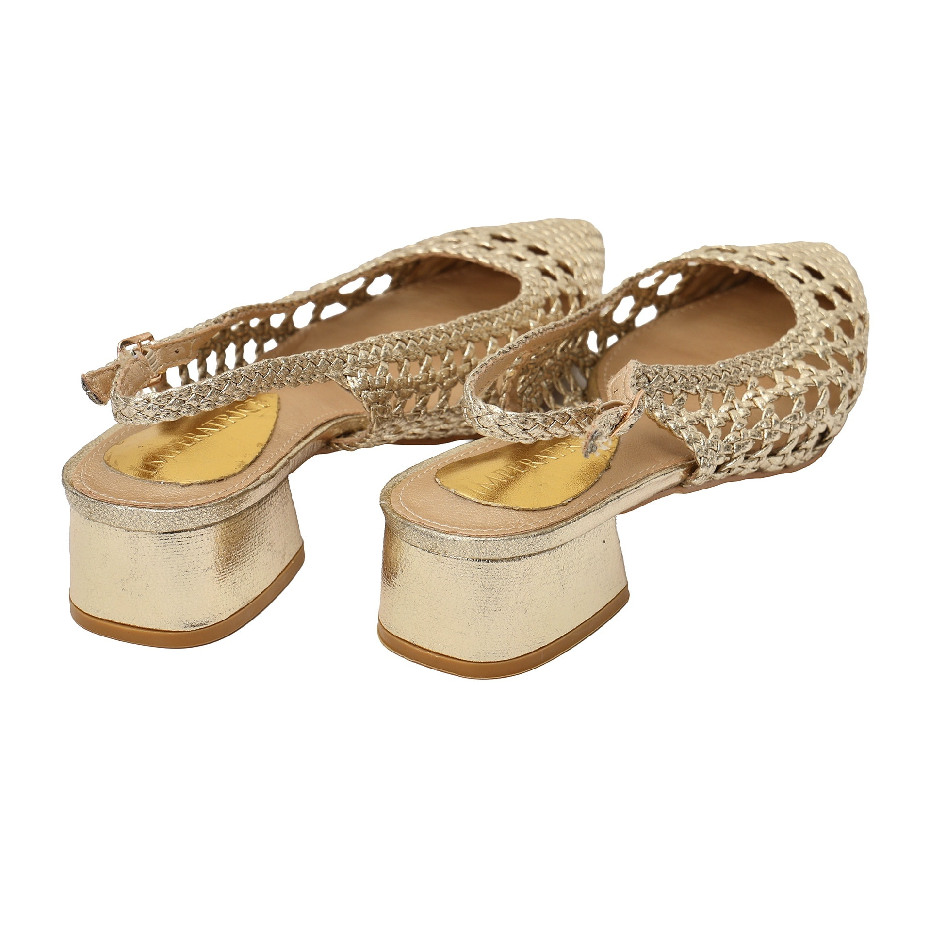 Sandali intreccio - tacco 4,5 cm