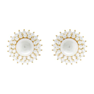 Pendientes acabados en oro amarillo de 18K