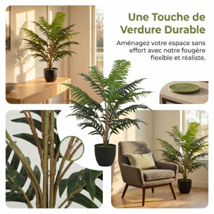 Plante artificielle fougère en pot H.90 cm