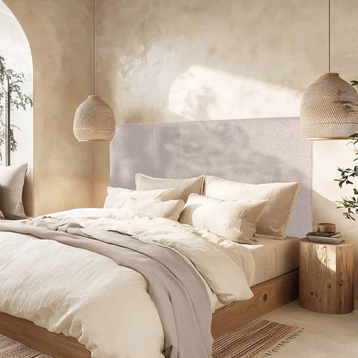 ARTHUR - Tête de lit rembourrée pour lits 140/160cm couleur grise