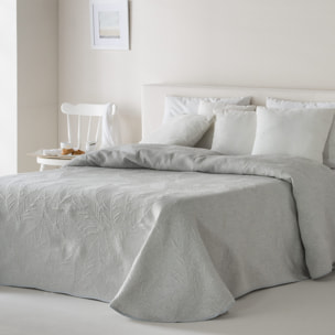 Colcha Jacquard algodón Adriel Aluminio