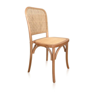 Pack 2 sillas de comedor Toscana Rattan - Claro