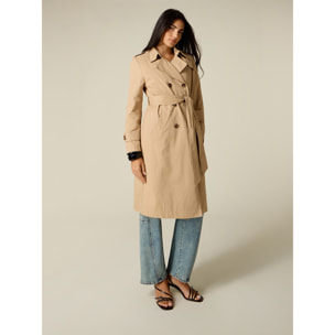 Oltre - Trench doppiopetto misto cotone - Beige