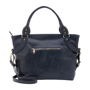 Borsa a mano  da donna In Vera pelle Made in Italy 43x28x12 cm