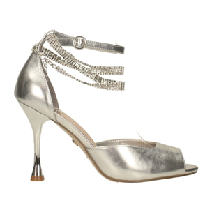 Sandali Donna Tata Italia Argentato