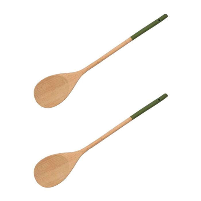 Ensemble de 2 Cuillères en bois 33 cm Fackelmann Wood Edition