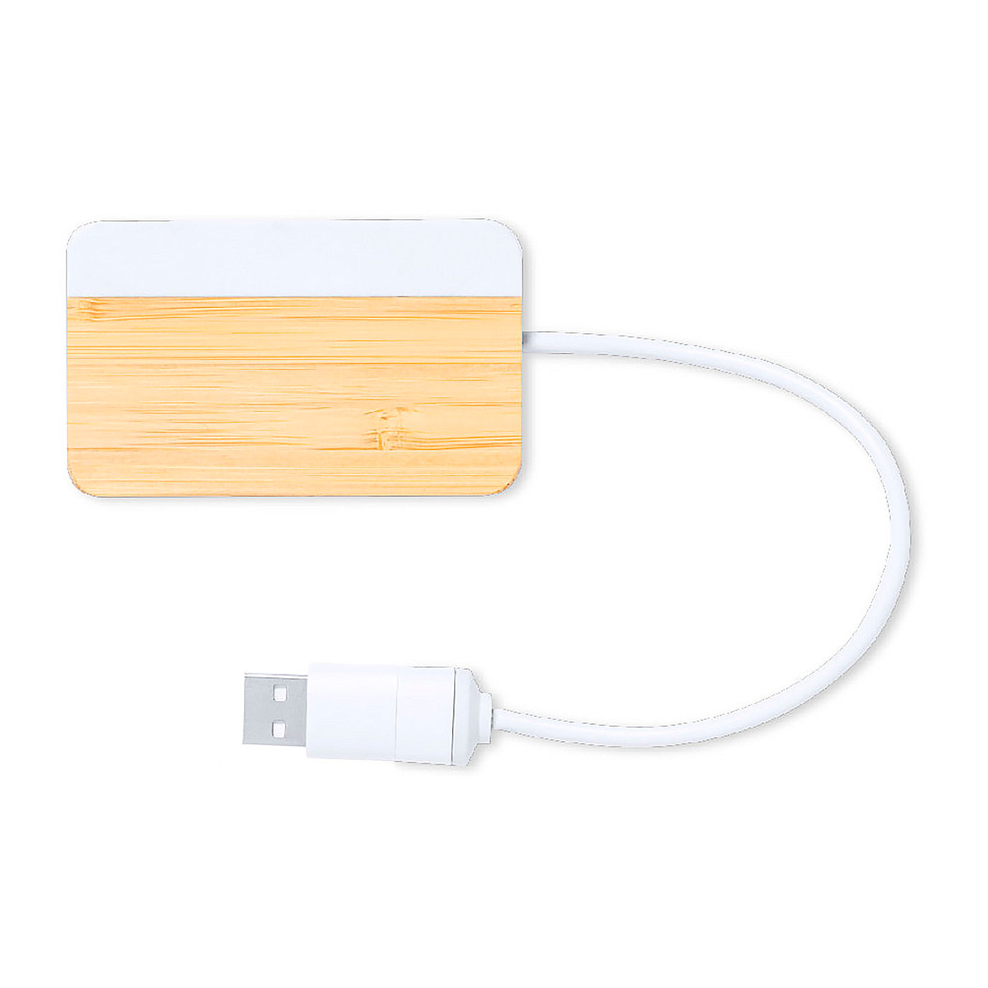 Puerto organic bambú/mármol USB 1 Puerto Tipo C. 2 Puertos USB 2.0