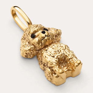 Charm Caniche Toy Baño Oro