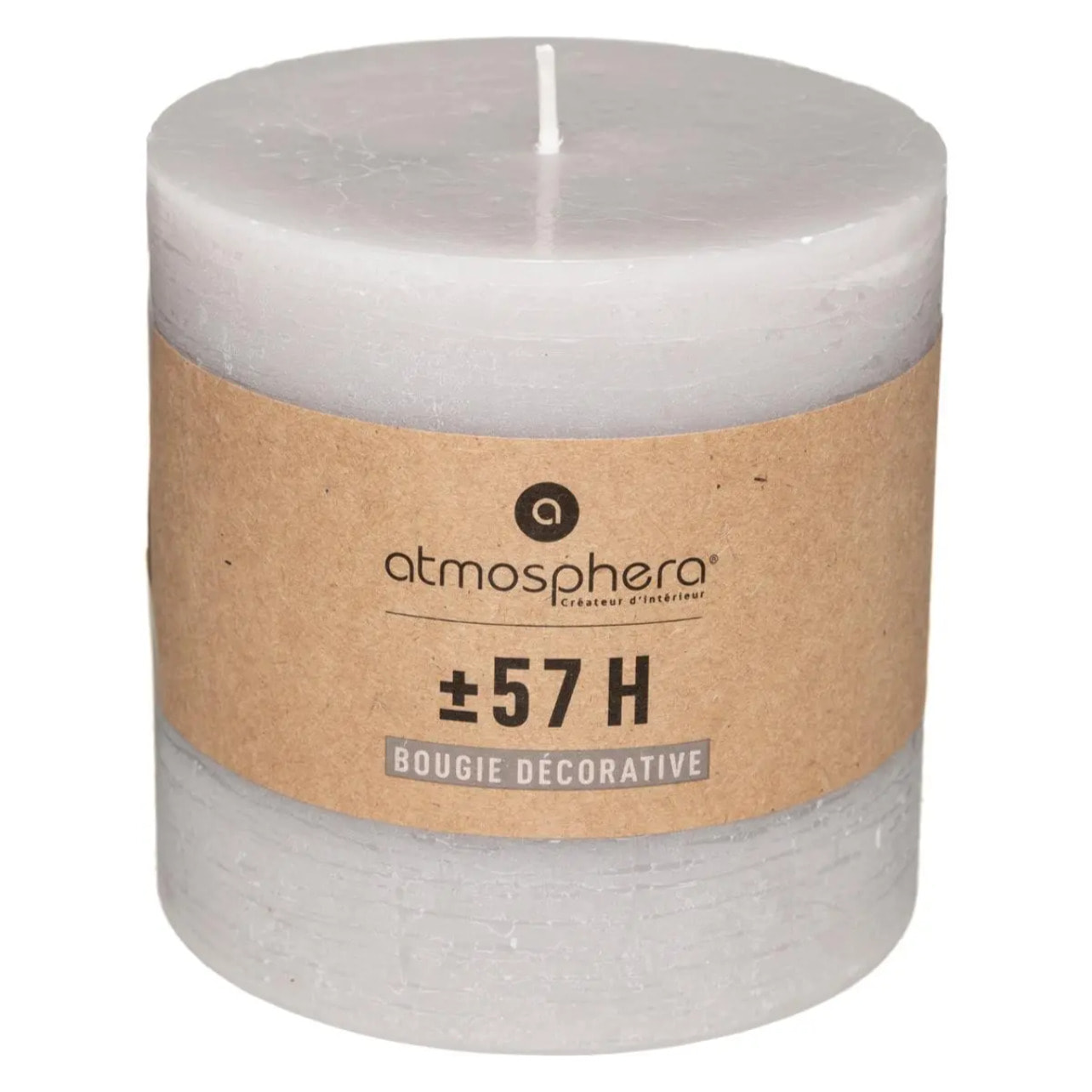 Bougie rustique gris taupe 663g
