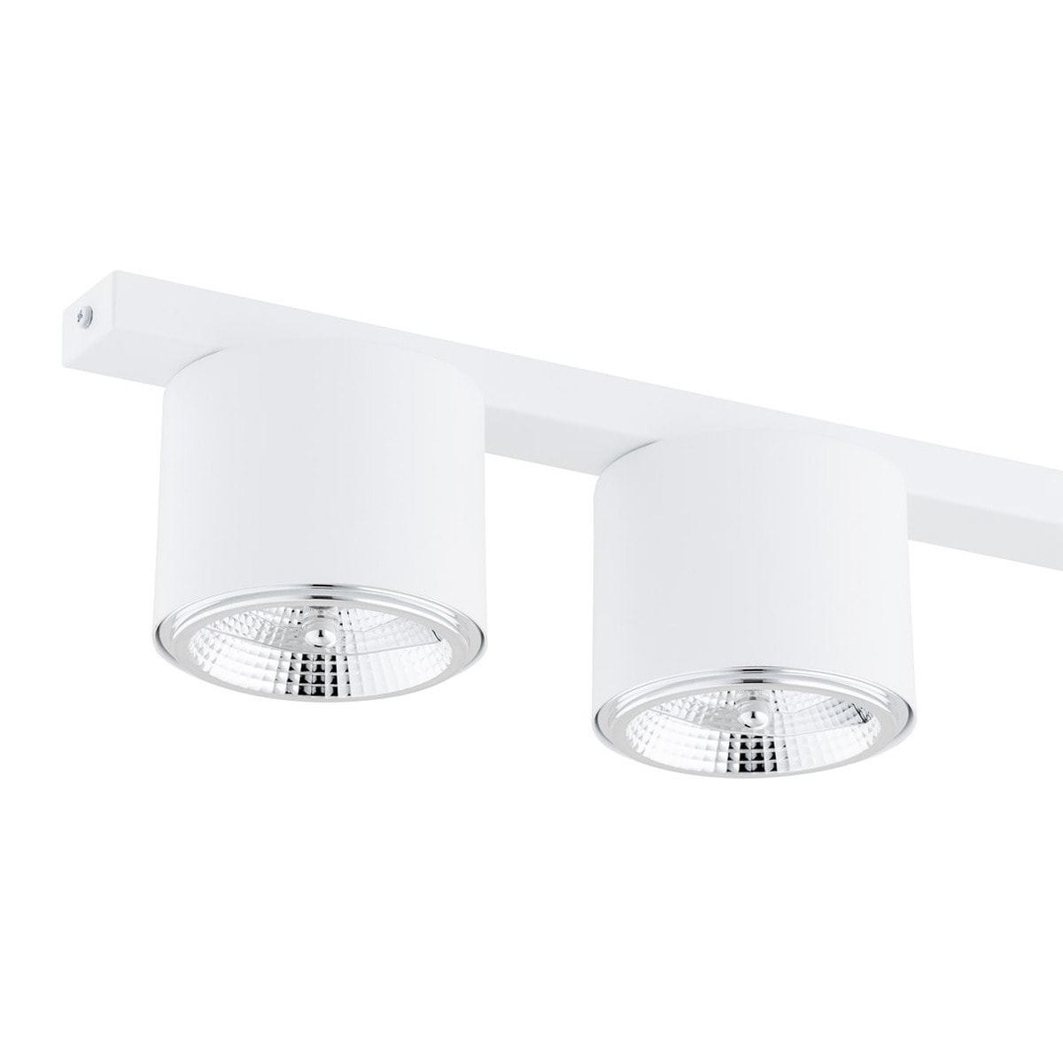 Faretto da soffitto Nano in acciaio bianco opaco