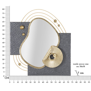 SPECCHIO DA MURO ART CM 80X7X72,4